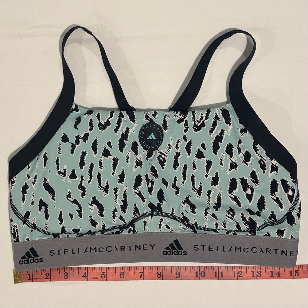 Adidas x Stella McCartney Aqua-Green 'Truepurpose' Sports Bra XL - Picture 5 of 8